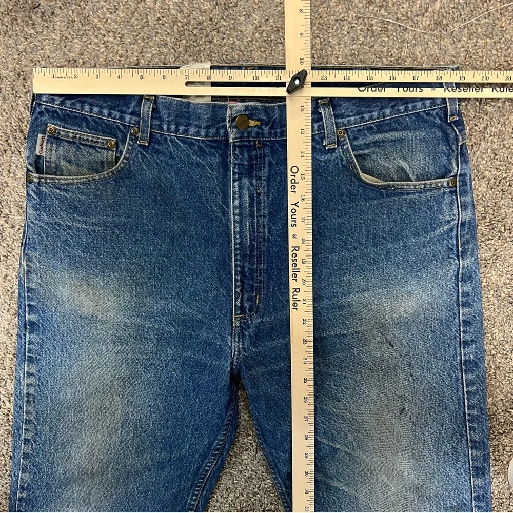 Vintage carhartt jeans‎ mens 40 x 34 relaxed fit denim workwear western cowboy - Picture 12 of 16